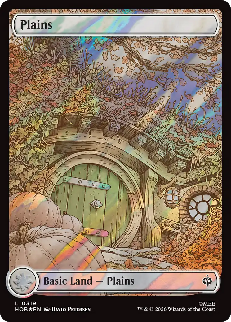 Plains (0319) (Surge Foil) [The Hobbit] | Exor Games Bridgewater