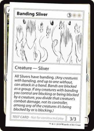 Banding Sliver (2021 Edition) [Mystery Booster Playtest Cards] | Exor Games Bridgewater