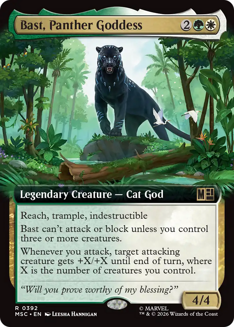 Bast, Panther Goddess (Extended Art) [Marvel Super Heroes Commander] | Exor Games Bridgewater