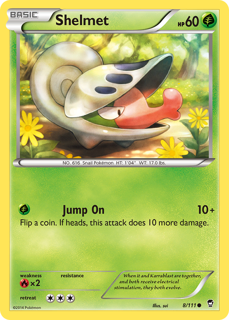 Shelmet (8/111) [XY: Furious Fists] | Exor Games Bridgewater