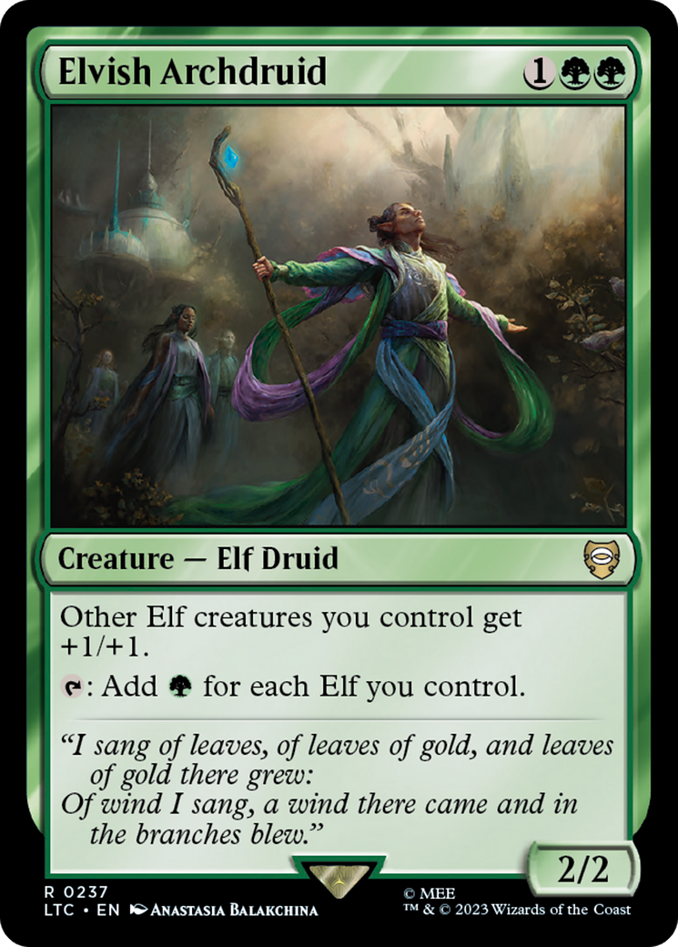 Elvish Archdruid [The Lord of the Rings: Tales of Middle-Earth Commander] | Exor Games Bridgewater