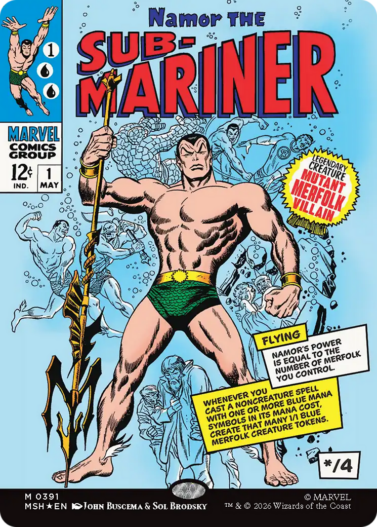 Namor The Sub-Mariner (Borderless) [Marvel Super Heroes] | Exor Games Bridgewater