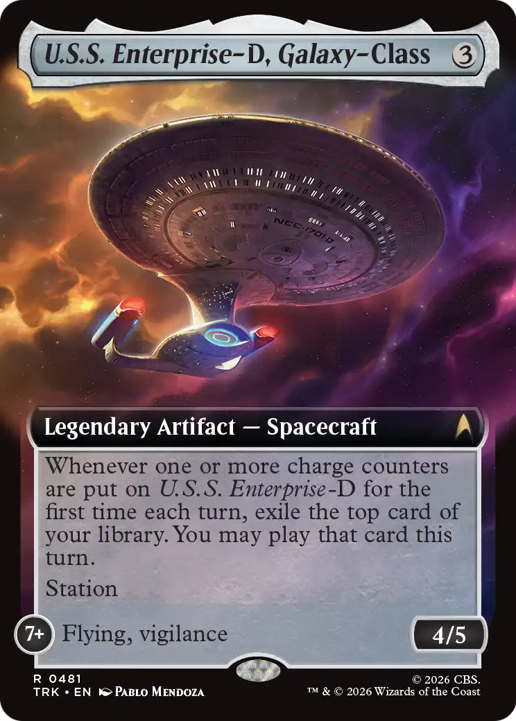 U.S.S. Enterprise-D, Galaxy-Class (Extended Art) [Star Trek] | Exor Games Bridgewater