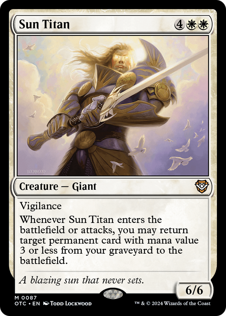 Sun Titan [Outlaws of Thunder Junction Commander] | Exor Games Bridgewater