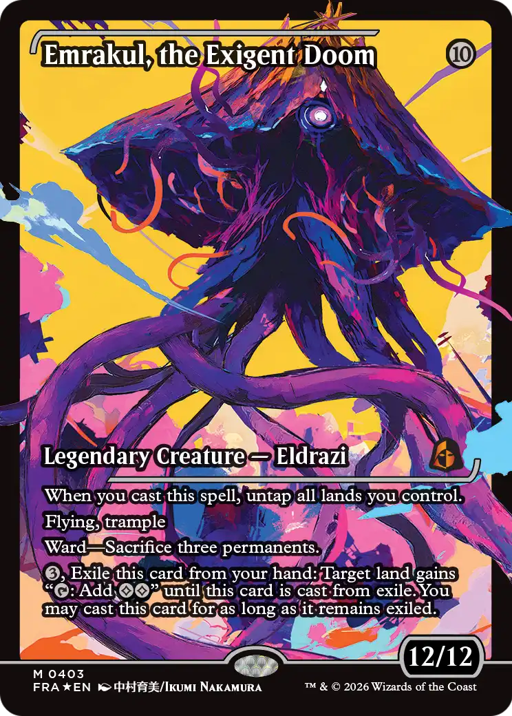 Emrakul, the Exigent Doom (Showcase) [Reality Fracture] | Exor Games Bridgewater