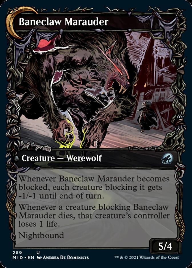 Baneblade Scoundrel // Baneclaw Marauder (Showcase Equinox) [Innistrad: Midnight Hunt] | Exor Games Bridgewater