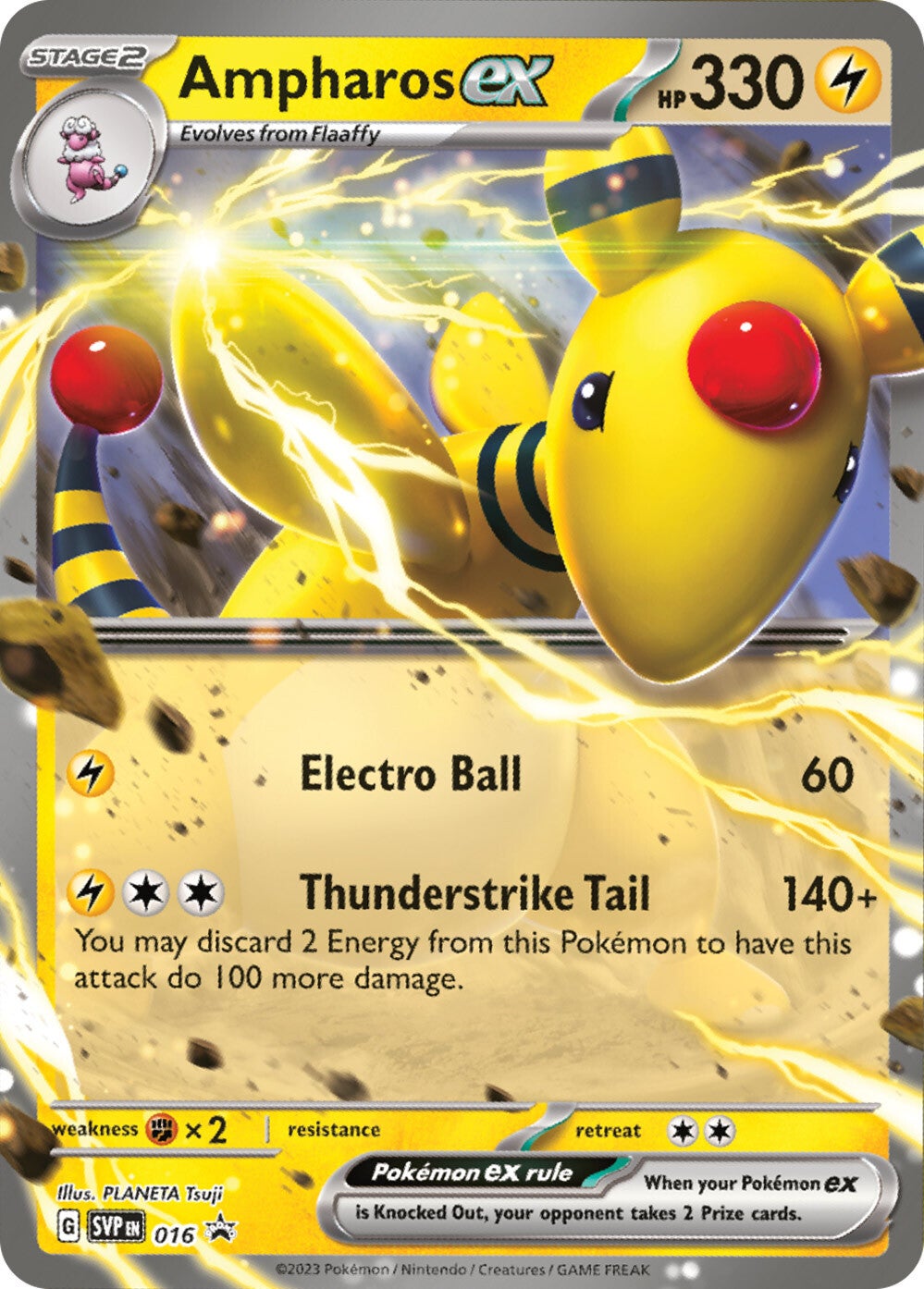 Ampharos ex (016) [Scarlet & Violet: Black Star Promos] | Exor Games Bridgewater