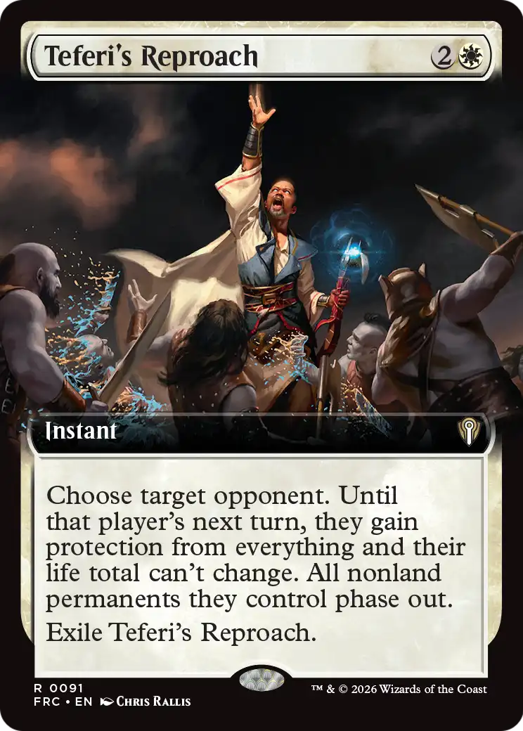 Teferi's Reproach (Extended Art) [Reality Fracture Commander] | Exor Games Bridgewater