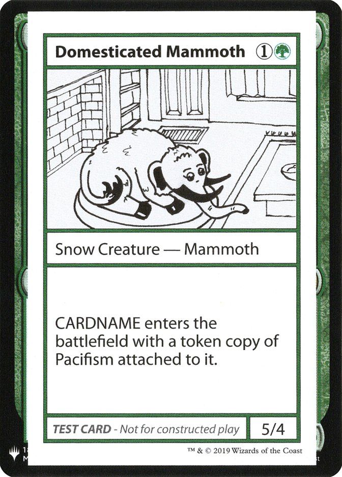 Domesticated Mammoth [Mystery Booster Playtest Cards] | Exor Games Bridgewater