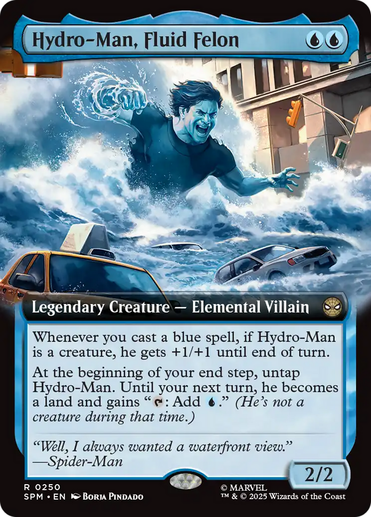 Hydro-Man, Fluid Felon (Extended Art) [Marvel's Spider-Man] | Exor Games Bridgewater