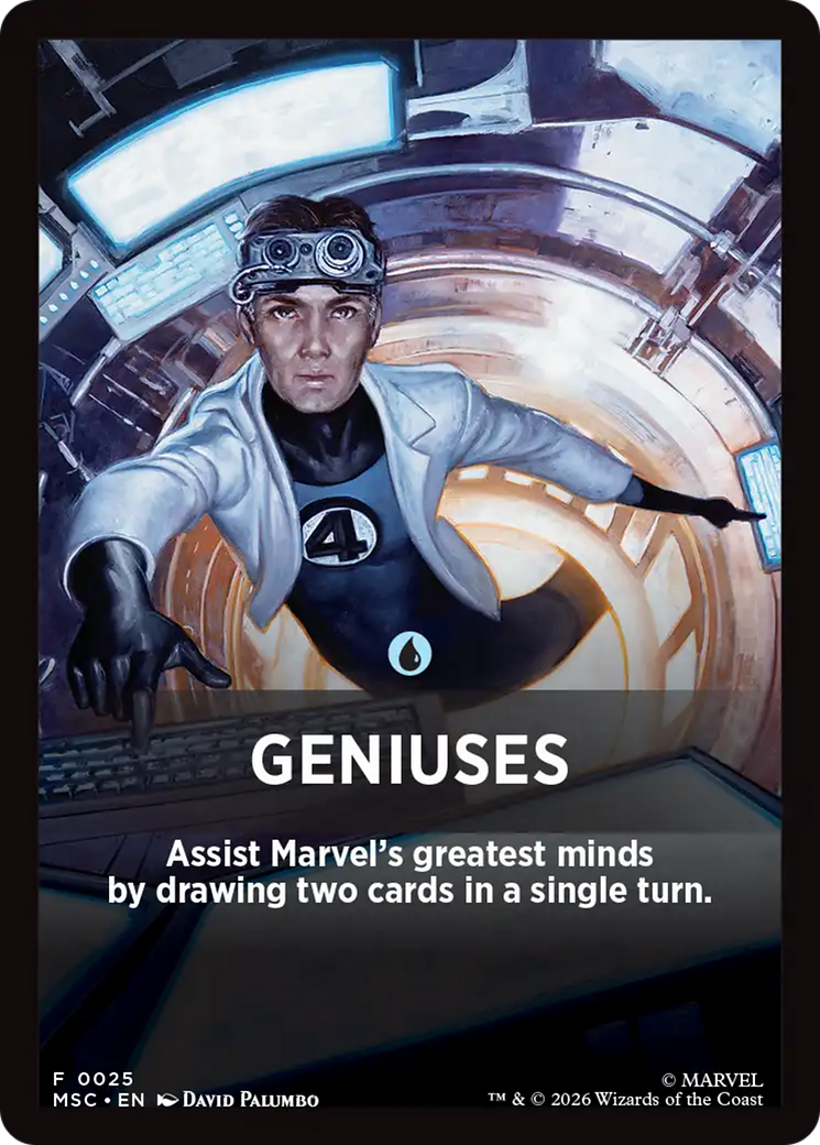 Geniuses Theme Card [Marvel Super Heroes Commander] | Exor Games Bridgewater