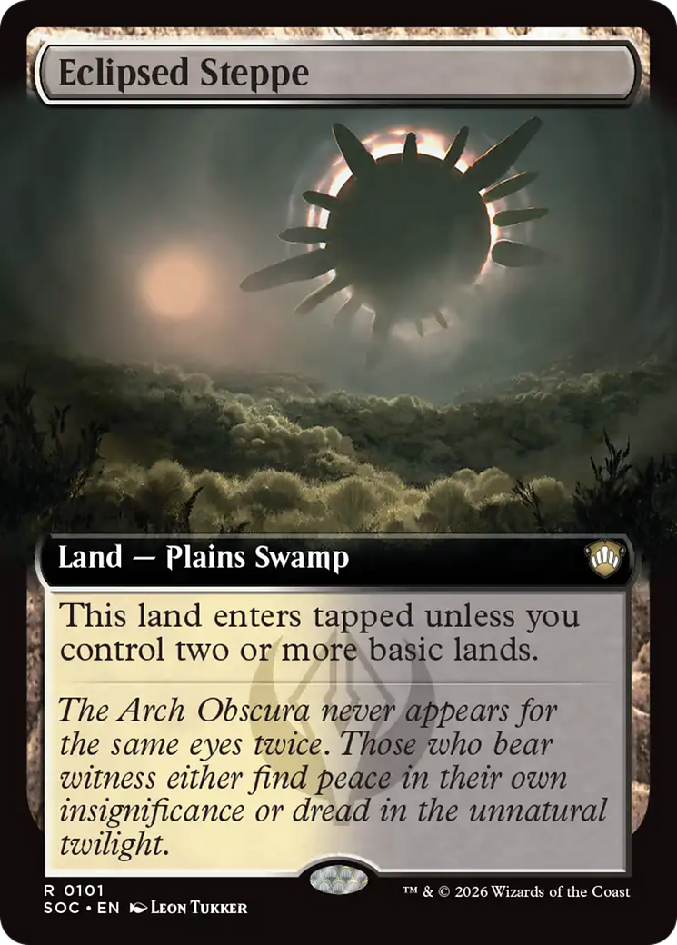 Eclipsed Steppe (Extended Art) [Secrets of Strixhaven Commander] | Exor Games Bridgewater