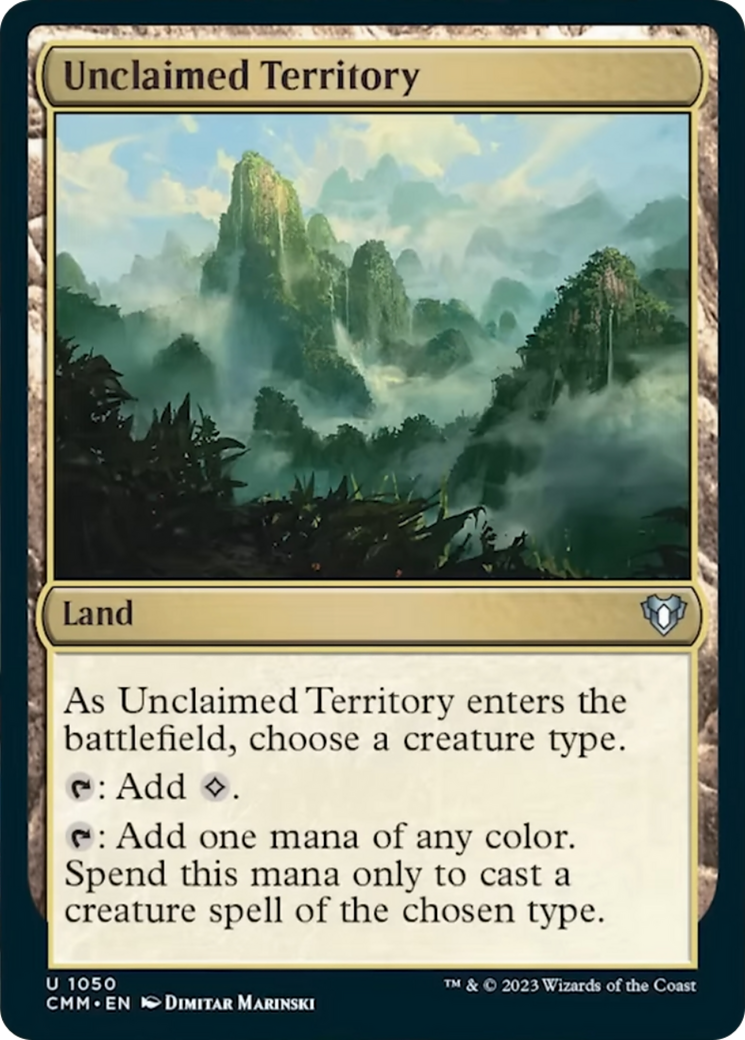 Unclaimed Territory [Commander Masters] | Exor Games Bridgewater