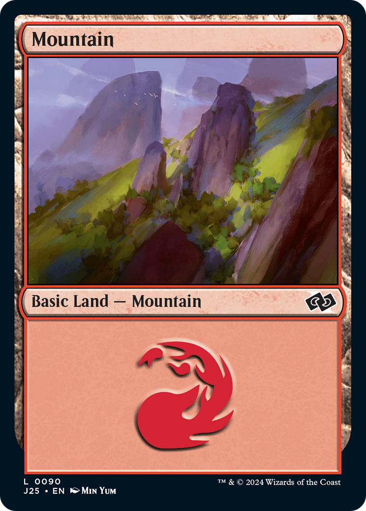 Mountain (90) [Foundations Jumpstart] | Exor Games Bridgewater