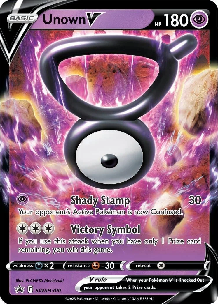 Unown V (SWSH300) [Sword & Shield: Black Star Promos] | Exor Games Bridgewater