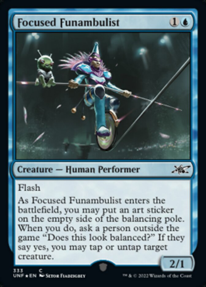 Focused Funambulist (Galaxy Foil) [Unfinity] | Exor Games Bridgewater