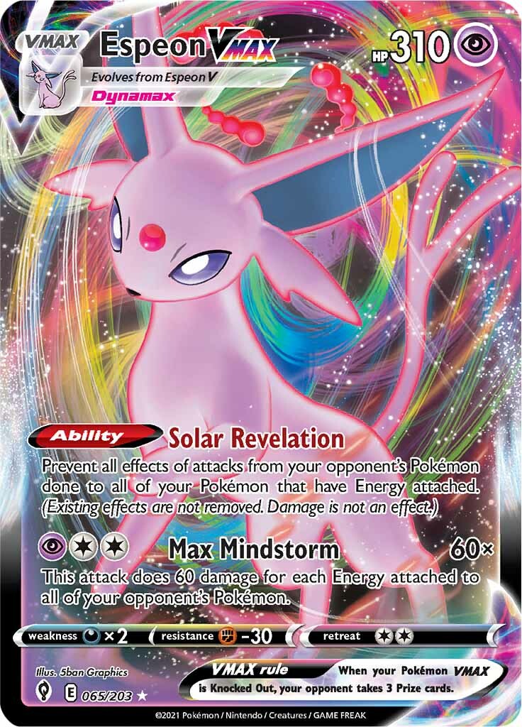 Espeon VMAX (065/203) [Sword & Shield: Evolving Skies] | Exor Games Bridgewater