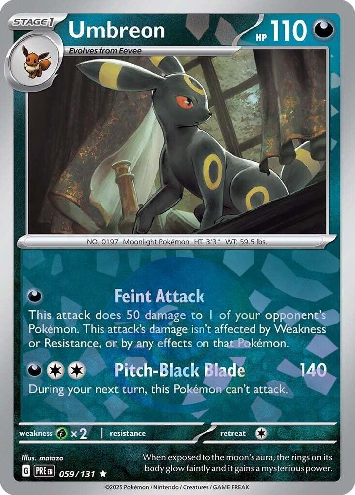 Umbreon (059/131) (Poke Ball Pattern) [Scarlet & Violet: Prismatic Evolutions] | Exor Games Bridgewater
