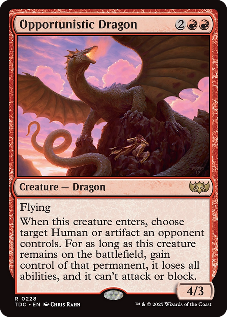Opportunistic Dragon [Tarkir: Dragonstorm Commander] | Exor Games Bridgewater
