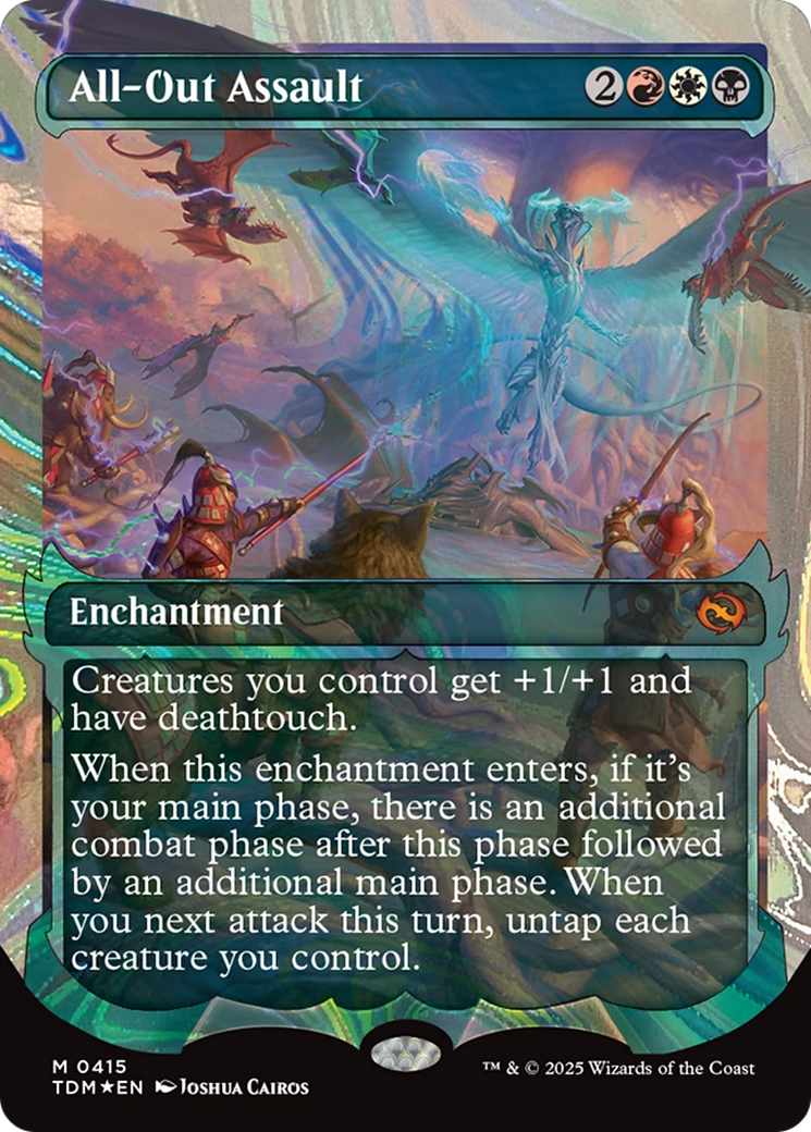 All-Out Assault (Showcase) (Halo Foil) [Tarkir: Dragonstorm] | Exor Games Bridgewater