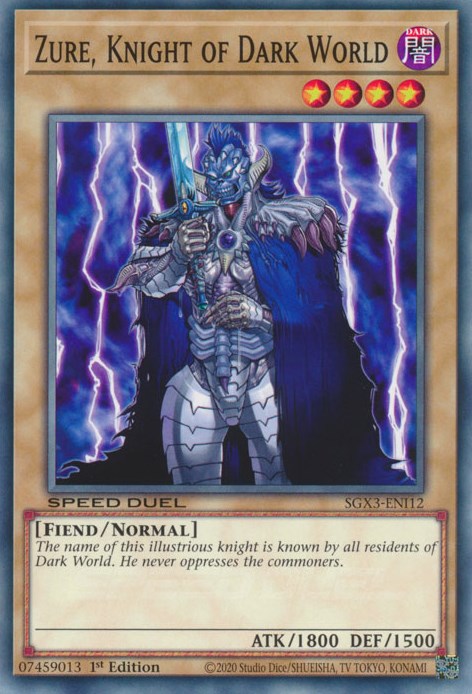 Zure, Knight of Dark World [SGX3-ENI12] Common | Exor Games Bridgewater