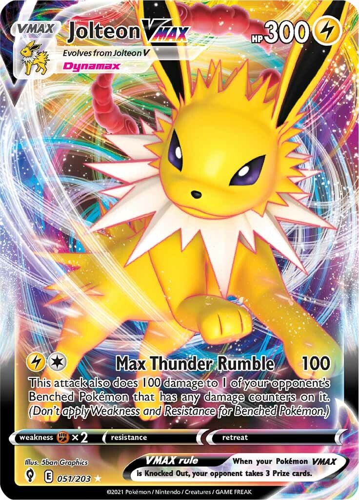 Jolteon VMAX (051/203) [Sword & Shield: Evolving Skies] | Exor Games Bridgewater