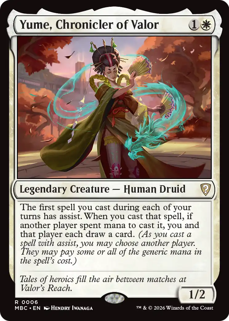 Yume, Chronicler of Valor [Mystery Booster: Commander Edition] | Exor Games Bridgewater