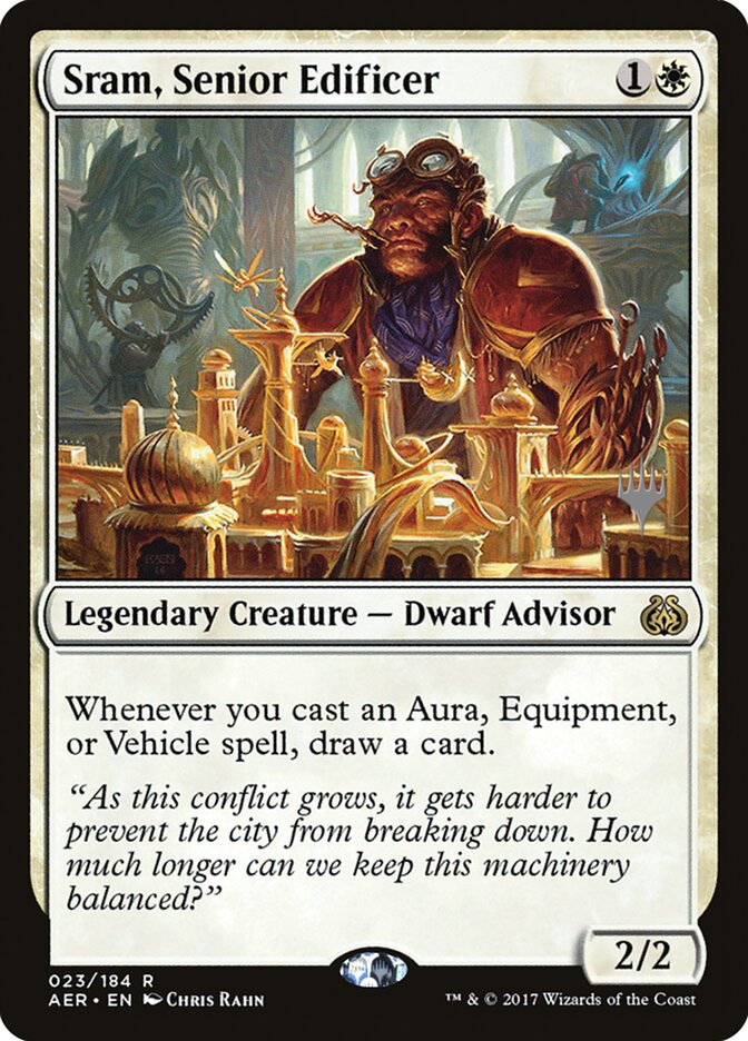 Sram, Senior Edificer [Aether Revolt Promos] | Exor Games Bridgewater