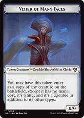 Angel of Sanctions // Vizier of Many Faces Double-Sided Token [Aetherdrift Commander] | Exor Games Bridgewater