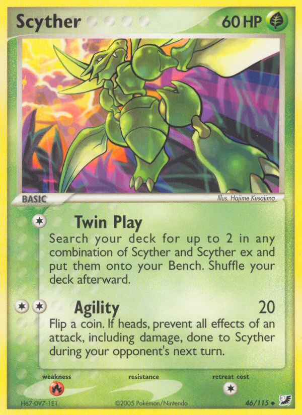 Scyther (46/115) [EX: Unseen Forces] | Exor Games Bridgewater