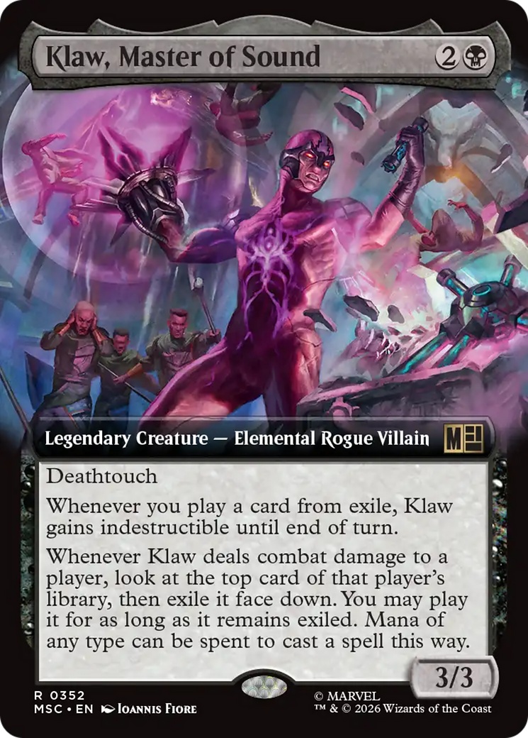 Klaw, Master of Sound (Extended Art) [Marvel Super Heroes Commander] | Exor Games Bridgewater