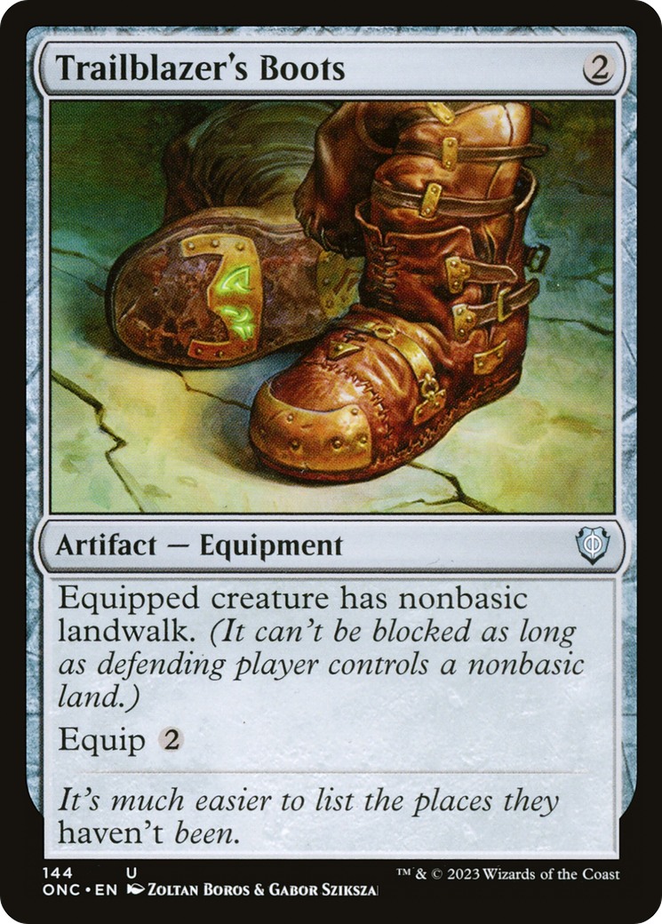 Trailblazer's Boots [Phyrexia: All Will Be One Commander] | Exor Games Bridgewater