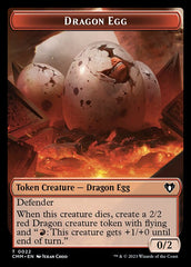 Treasure // Dragon Egg Double-Sided Token [Commander Masters Tokens] | Exor Games Bridgewater