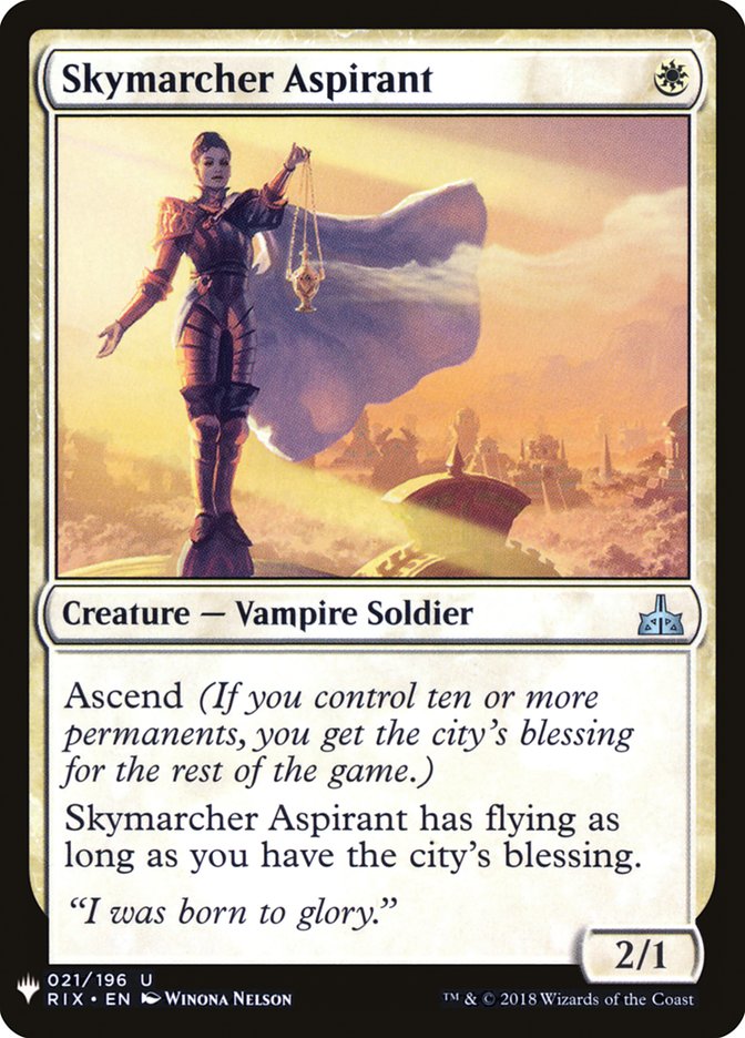 Skymarcher Aspirant [Mystery Booster] | Exor Games Bridgewater