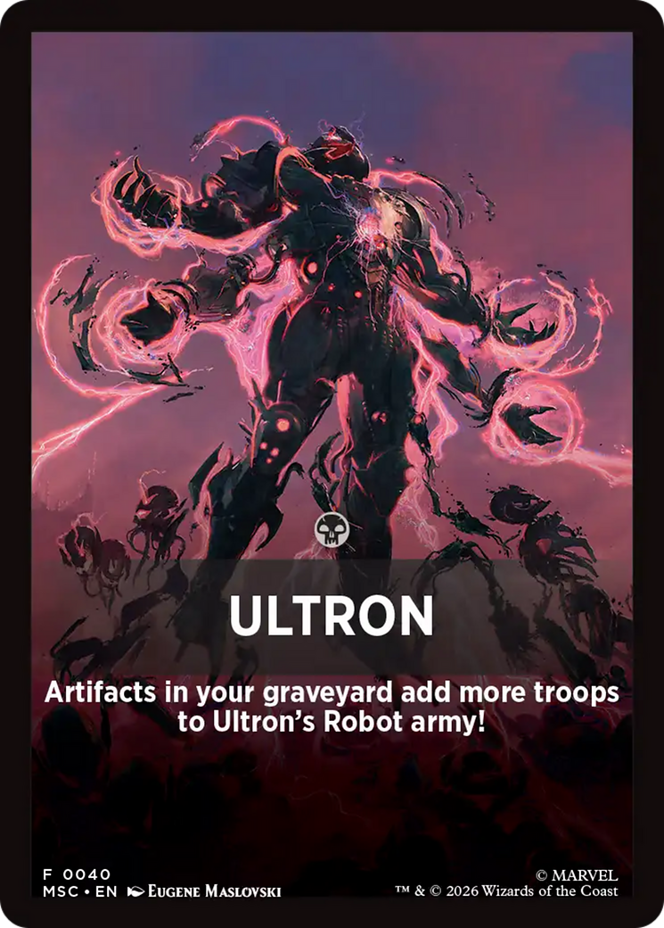 Ultron Theme Card [Marvel Super Heroes Commander] | Exor Games Bridgewater