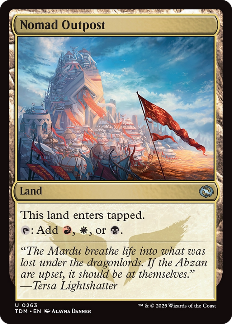 Nomad Outpost [Tarkir: Dragonstorm] | Exor Games Bridgewater