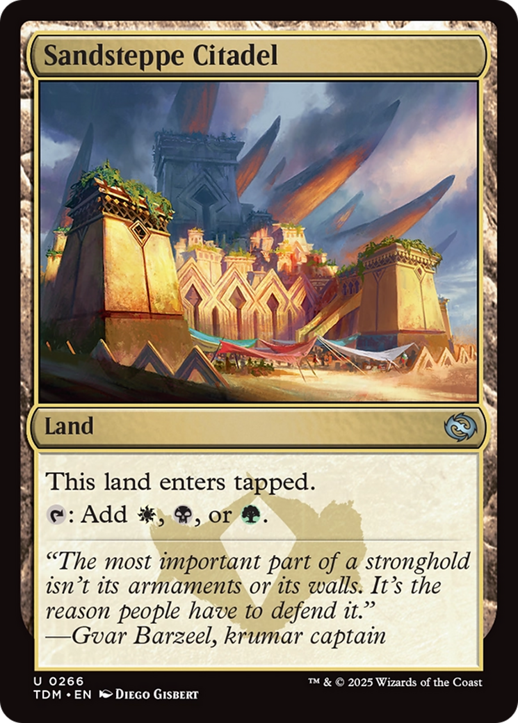 Sandsteppe Citadel [Tarkir: Dragonstorm] | Exor Games Bridgewater