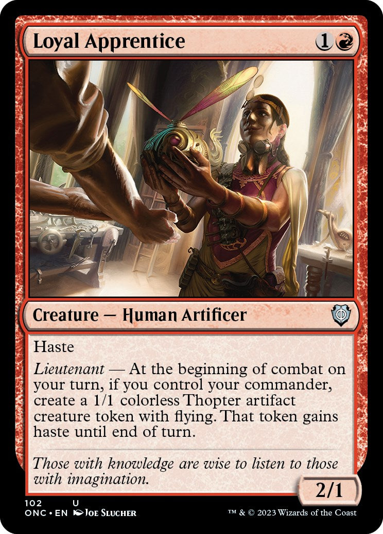 Loyal Apprentice [Phyrexia: All Will Be One Commander] | Exor Games Bridgewater