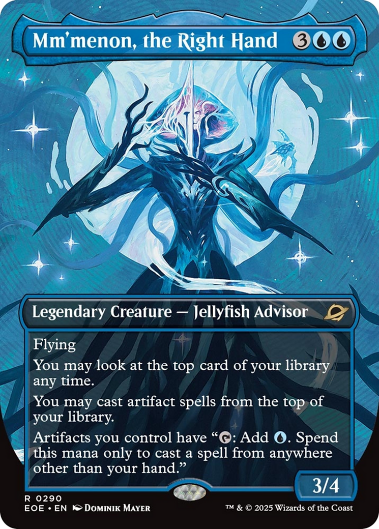 Mm'menon, the Right Hand (Borderless) [Edge of Eternities] | Exor Games Bridgewater