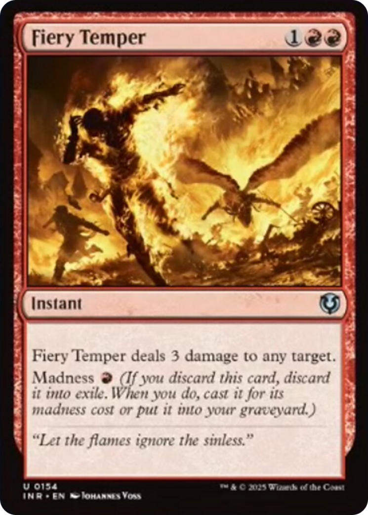 Fiery Temper [Innistrad Remastered] | Exor Games Bridgewater