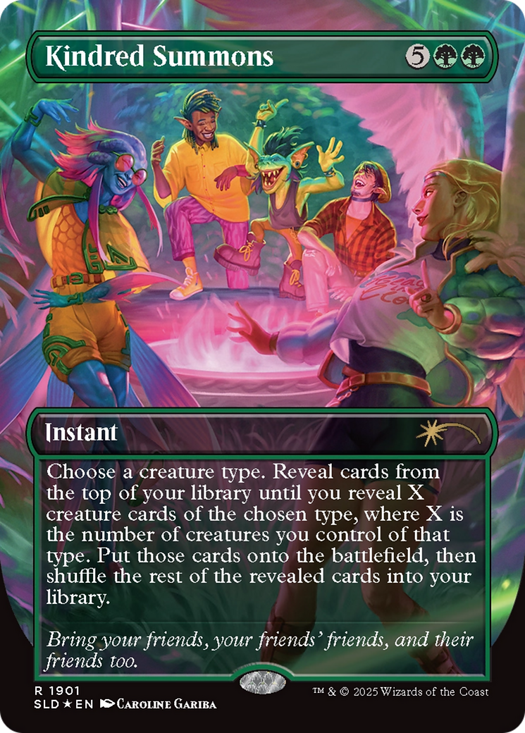 Kindred Summons (Double Rainbow Foil) [Secret Lair Drop Series] | Exor Games Bridgewater