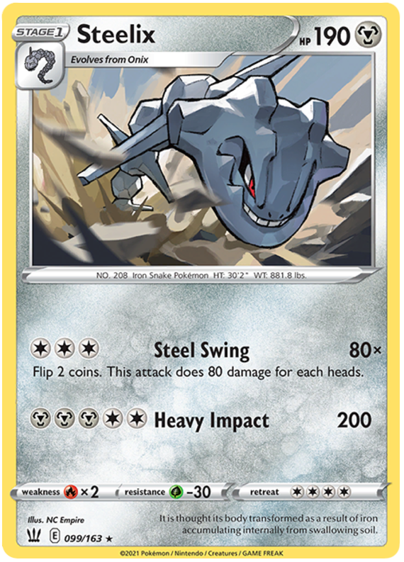 Steelix (099/163) [Sword & Shield: Battle Styles] | Exor Games Bridgewater