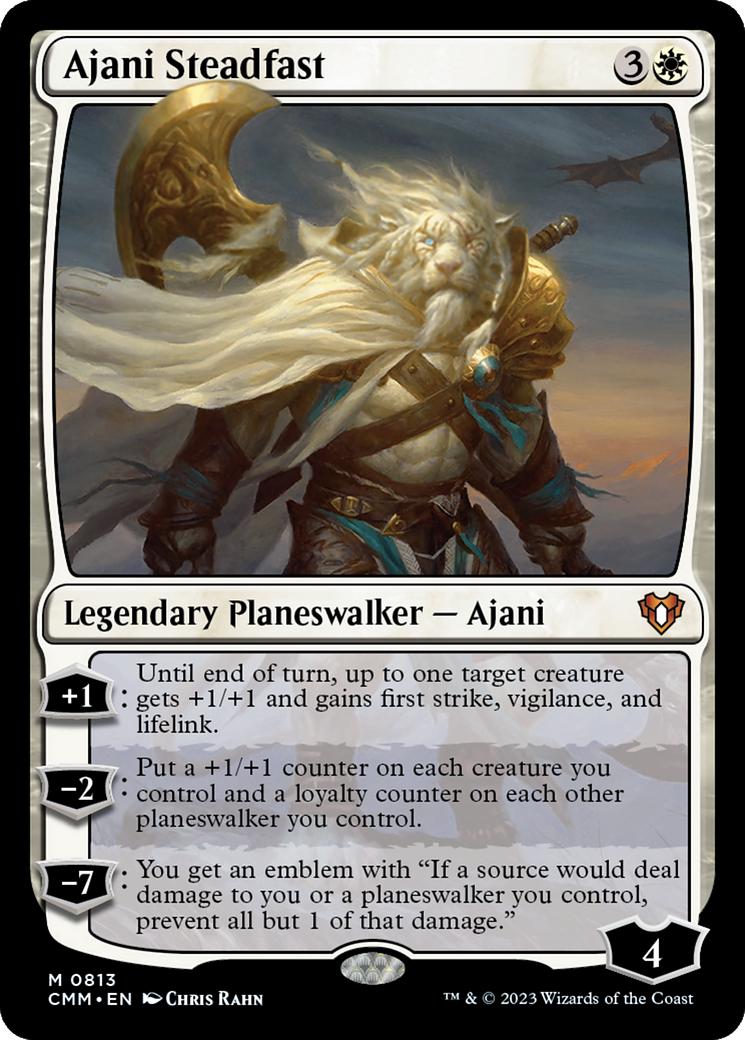 Ajani Steadfast [Commander Masters] | Exor Games Bridgewater