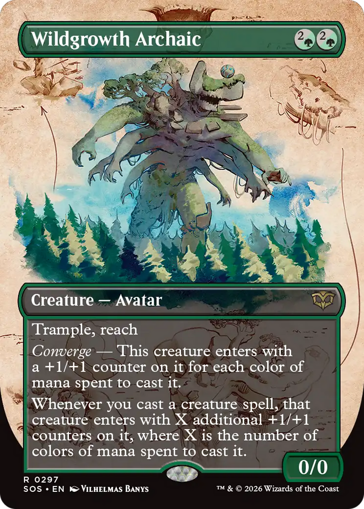 Wildgrowth Archaic (Borderless) [Secrets of Strixhaven] | Exor Games Bridgewater