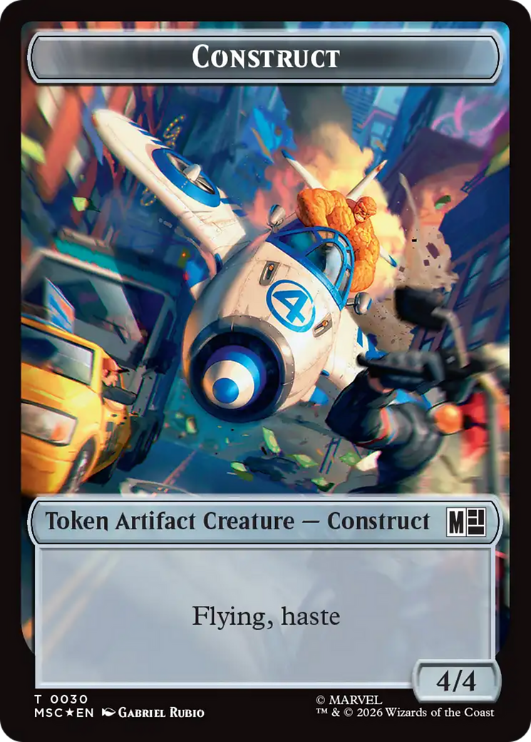 Council of Reeds (024) // Construct (030) Double-Sided Token (Surge Foil) [Marvel Super Heroes Commander Tokens] | Exor Games Bridgewater
