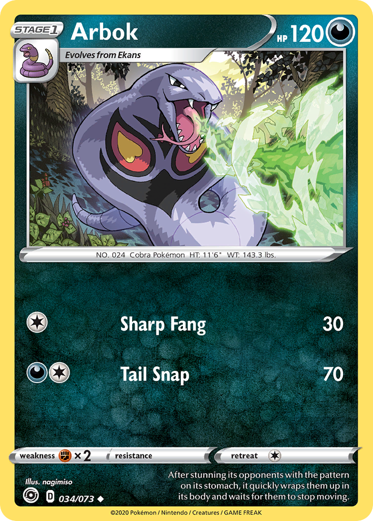 Arbok (034/073) [Sword & Shield: Champion's Path] | Exor Games Bridgewater