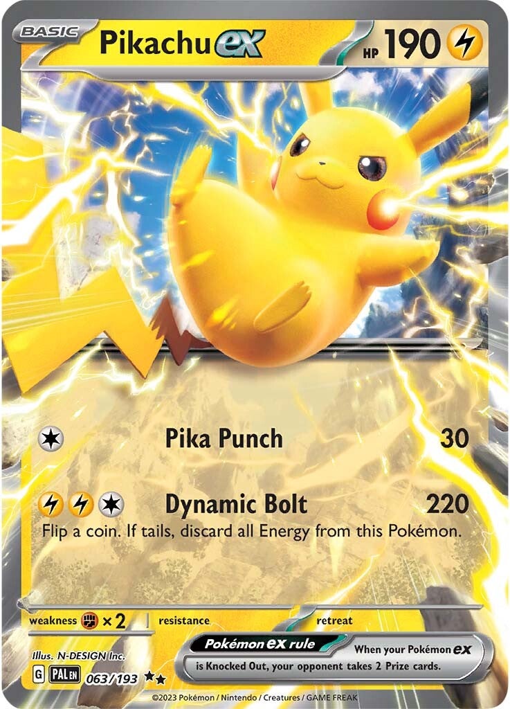 Pikachu ex (063/193) [Scarlet & Violet: Paldea Evolved] | Exor Games Bridgewater