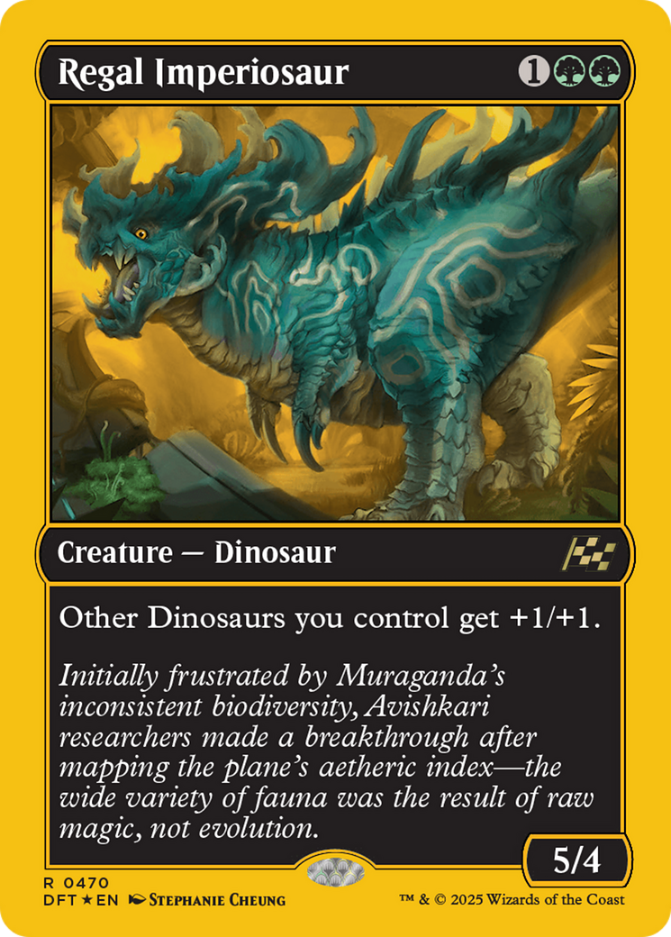 Regal Imperiosaur (First-Place Foil) [Aetherdrift] | Exor Games Bridgewater