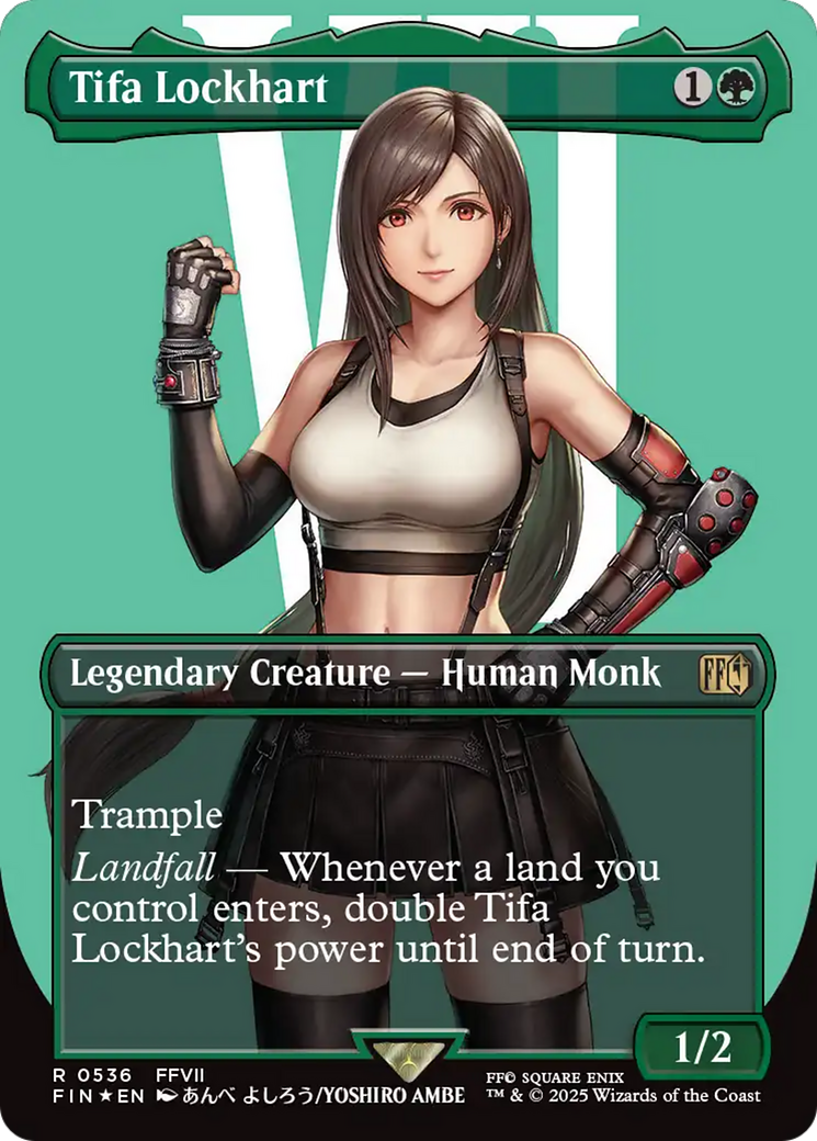 Tifa Lockhart (Borderless) (Surge Foil) [FINAL FANTASY] | Exor Games Bridgewater