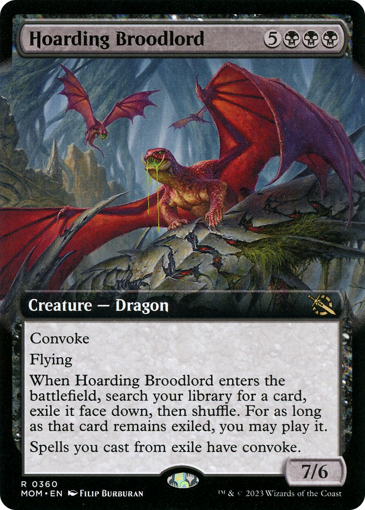 Hoarding Broodlord (Extended Art) [March of the Machine] | Exor Games Bridgewater